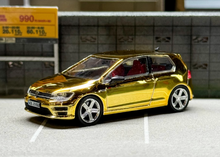 Load image into Gallery viewer, Zoom 1:64 Plating Gold VW Golf 7R VII GTI Sports Model Diecast Metal Car New Collection