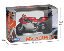 Load image into Gallery viewer, WELLY 1:18 MV F4S Racing Sport Model Diecast Metal Motorcycle