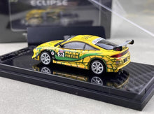 Load image into Gallery viewer, Transcend 1:64 Yellow 1995 Eclipse GS #22 Sports Model Diecast Metal Car New Collection