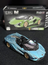 Load image into Gallery viewer, TSC 1:64 Blue Sian Racing Sports Model Diecast Metal Car New Collection