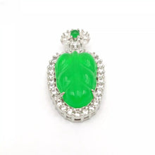 Load image into Gallery viewer, Nature Jade Leaf Bling Pendant Necklace Gift Jewelry charm Blessing Lucky New