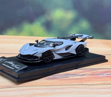 Load image into Gallery viewer, SCArt 1:64 Gray Intensa Emozione IE Racing Sports Model Diecast Metal Car New