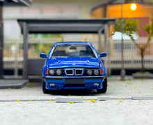Load image into Gallery viewer, Mortal 1:64 Blue E34 Touring Wagon Standard Sports Model Diecast Metal Car New Collection