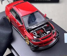 Load image into Gallery viewer, FY 1:64 Red Carbon Lancer EVO Evolution 9 IX Sports Model Diecast Metal Car