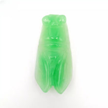 Load image into Gallery viewer, Nature Cicada Jade Pendant Necklace Gift Jewelry charm Blessing Lucky Fortune b