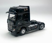 Load image into Gallery viewer, TM 1:64 Black Benz Actros Tractor Container Truck Model Diecast Metal Car New
