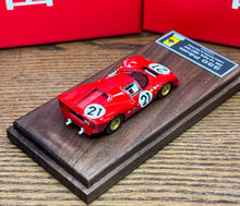 Load image into Gallery viewer, DMH 1:64 Red 1967 330 P4 #21 Hard Top Sports Model Diecast Resin Car New Collection