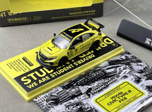 Load image into Gallery viewer, Tarmac 1:64 Yellow Civic FK8 Sports Model Diecast Metal Car Box New Collection