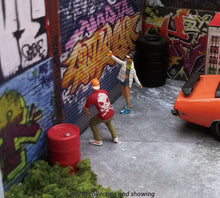 Load image into Gallery viewer, 1:64 Painted Figure Mini Model Miniature Resin Diorama Garage Repair Lady Girl