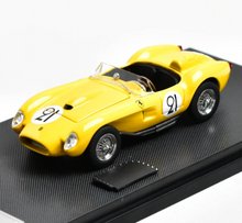 Load image into Gallery viewer, GFCC 1:64 Yellow 1957 250TR #91 Convertible Sports Model Diecast Metal Car New Collection