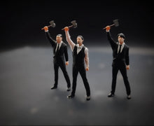 Load image into Gallery viewer, 1:64 Painted Figure Miniature Mini Resin Model Diorama Suit Men Set With Axe Man