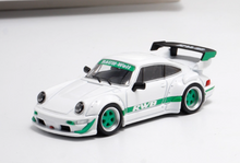 Load image into Gallery viewer, Star 1:64 White Green RWB 964 GT Racing Sports Model Diecast Metal Car New Collection