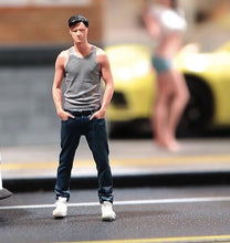 Load image into Gallery viewer, 1:64 Painted Unpainted Figure Model Miniature Resin Diorama Man Hand in Pocket