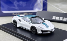 Load image into Gallery viewer, SH 1:64 White 488 Pista Novitec Sports Model Diecast Metal Car New Collection