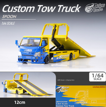 Load image into Gallery viewer, MT 1:64 Spoon Custom Tow Truck Flatbed Trailer Model Toy Diecast Metal Car BN