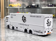 Load image into Gallery viewer, GCD 1:64 White LB Fuso Super Great Transport Truck Model Diecast Metal Car New Collection