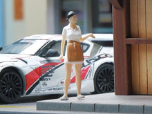 Load image into Gallery viewer, 1:64 Painted Figure Mini Model Toy Miniature Car Scenes Resin Apron Waitress