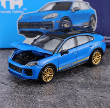 Load image into Gallery viewer, TH 1:64 Blue Cayenne Turbo GT SUV Sports Model Diecast Metal Car New Collection