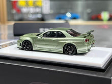 Load image into Gallery viewer, BZMW 1:64 Green Skyline GTR R34 NISMO Z-Tune Sport Model Diecast Resin Car New Collection