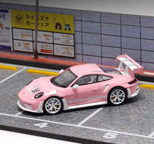 Load image into Gallery viewer, MJ 1:64 Light Pink 911 GT3 Rs Sports Model Diecast Metal Car New Collection