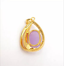 Load image into Gallery viewer, Nature Jade Water Drop Pendant Necklace Gift Jewelry charm Blessing Lucky New d