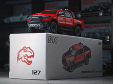 Load image into Gallery viewer, 1:64 596 Red Ram 1500 TRX Pickup Truck Sports Model Diecast Metal Car New Collection