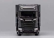 Load image into Gallery viewer, GCD 1:64 Grey Scania S730 Enclosed Double Deck Tow Truck Model Diecast Metal