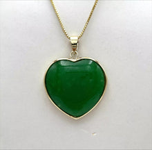 Load image into Gallery viewer, Nature Jade Heart Love Pendant Necklace Gift Jewelry charm Blessing Jewelry a