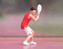 Load image into Gallery viewer, 1:64 Painted Figure Model Miniature Resin Diorama Sand Sport Tennis Man Lady Toy New Collection