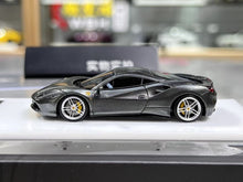 Load image into Gallery viewer, 1:64 CL Gray 488 GTB Hard Top Sports Model Diecast Resin Car New Collection