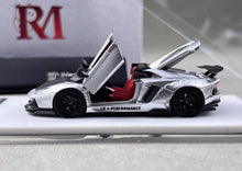 Load image into Gallery viewer, RM 1:64 Silver Aventador LP700-4 LBWK Sports Model Diecast Metal Car New Collection