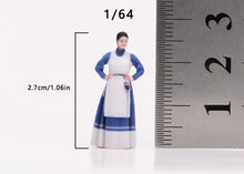 Load image into Gallery viewer, 1:64 Painted Figure Model Miniature Resin Diorama Sand Korean Traditional Lady