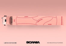 Load image into Gallery viewer, TM 1:64 Pink Scania Actros Container Delivery Truck Model Diecast Metal Car
