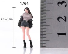 Load image into Gallery viewer, 1:64 Painted Figure Model Miniature Resin Diorama Toy Sand Cool Girl Pretty