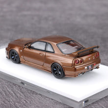 Load image into Gallery viewer, MH 1:64 Brown Skyline GTR R34 Nismo CRS Sports Model Diecast Metal Car New Collection