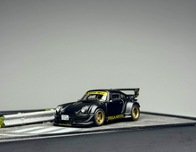 Load image into Gallery viewer, AR 1:64 Black RWB 930 Classic Sports Open Model Diecast Metal Car New Collection