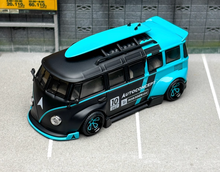 Load image into Gallery viewer, Liberty 1:64 Black Blue VW T1 Kombi Van Camper Sports Model Diecast Metal Car