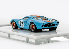 Load image into Gallery viewer, MY64 1:64 Blue Gulf #22 GT40 MK1 Racing Sports Model Diecast Resin Car New Collection