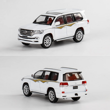 Load image into Gallery viewer, JKM 1:64 White 2016 Land Cruiser LC200 SUV Sports Model Metal Diecast Car New