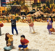 Load image into Gallery viewer, 1:64 Painted Figure Mini Model Miniature Resin Diorama Sand Kid Child Boy Girl