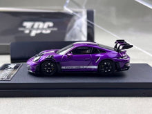 Load image into Gallery viewer, TPC 1:64 Purple 911 GT3 RS 992 Pursuit Sports Model Diecast Metal Car New Collection