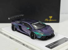 Load image into Gallery viewer, Onemodel 1:64 Purple Green LP700 Aventador LB Sports Model Diecast Resin Car