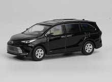 Load image into Gallery viewer, Masdi 1:64 Black Sienna MPV Mini Van Sports Model Diecast Metal Car BN