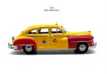 Load image into Gallery viewer, 1:87 Yellow Desoto San Francisco Taxi Classic Model Diecast Metal Car New Collection