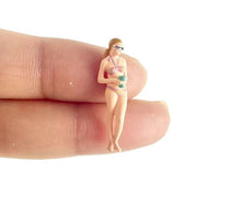 Load image into Gallery viewer, 1:64 Painted Figure Model Miniature Resin Diorama Sand Beach Beauty Bikini Girl