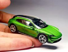 Load image into Gallery viewer, AF 1:64 Green Taycan Tturbo S Cross Turismo Sports Model Diecast Metal Car New Collection