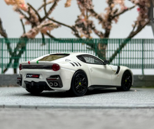 Load image into Gallery viewer, LT 1:64 White F12 TDF V12 Super Racing Sports Model Diecast Metal Car New Collection