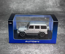 Load image into Gallery viewer, AUTOart 1:64 Silver Benz AMG G63 ORV SUV Sports Model Car ABS BN