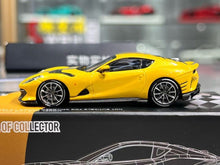 Load image into Gallery viewer, TOC 1:64 Yellow 812C Coupe Racing Sports Model Diecast Metal Car New Collection