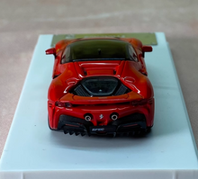 Load image into Gallery viewer, LF 1:64 Red SF90 Stradale Super Racing Sports Model Diecast Metal Car New